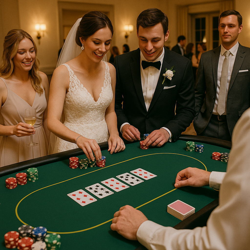 Casino auf einer Hochzeit