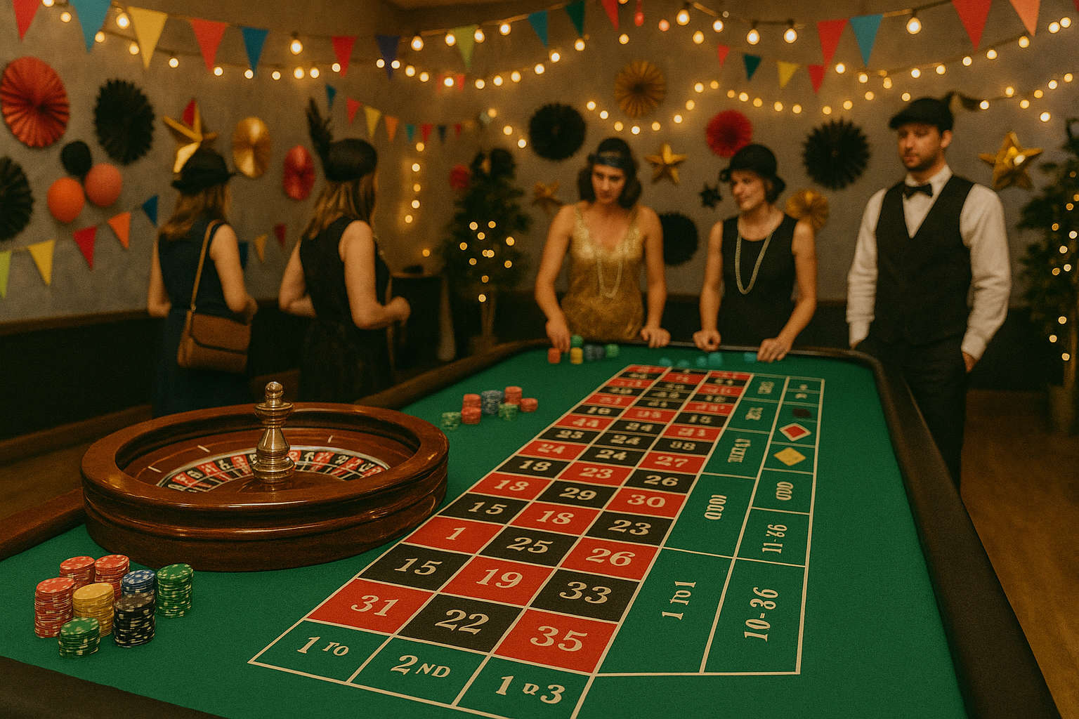 Casino bei einer Mottoparty
